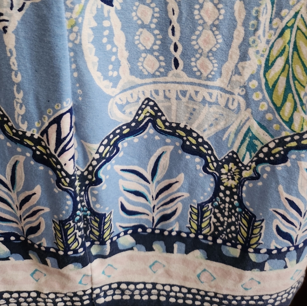 Lilly Pulitzer UPF 50+ Blue Peri Lapis Lanterns Engineered Knit Dress Size XS - Picture 6 of 11
